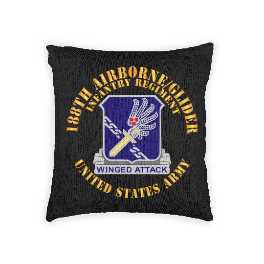 Army 188th Airborne Glider Infantry Regiment DUI X Woven Pillows