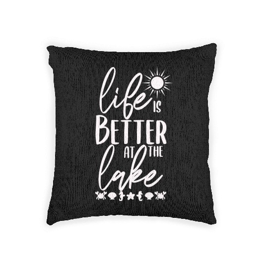 Life Is BetterAt The Lake - Lake Life Woven Pillows