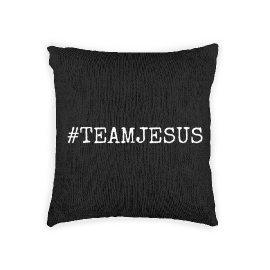 Team Spirit #TeamJesus Woven Pillows