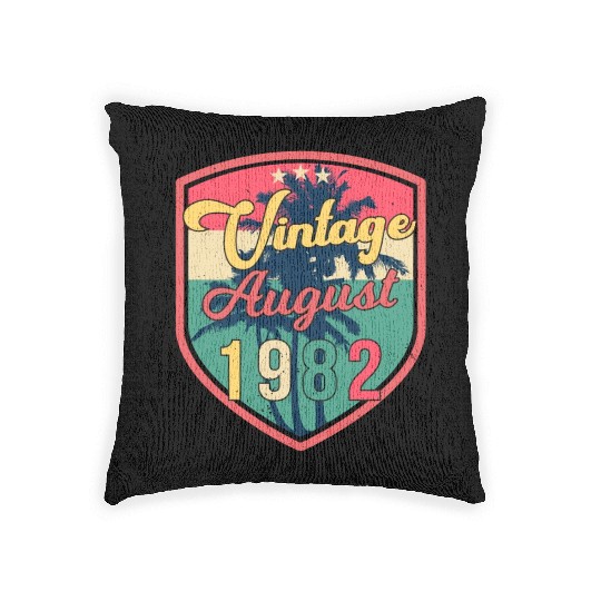 40th Anniversary August 1982 Woven Pillows