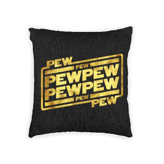 Pew Pew Pew Woven Pillows