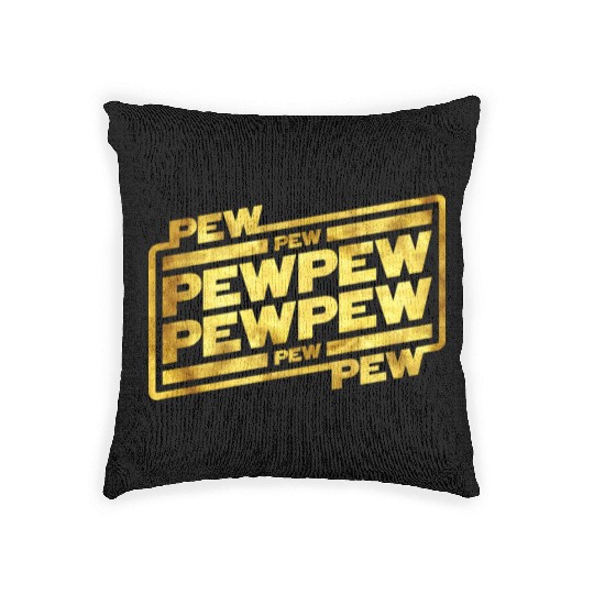 Pew Pew Pew Woven Pillows