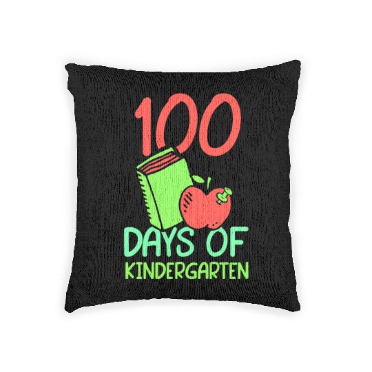 100 Days Of Kindergarten Sayings Cute Sweet Team Woven Pillows