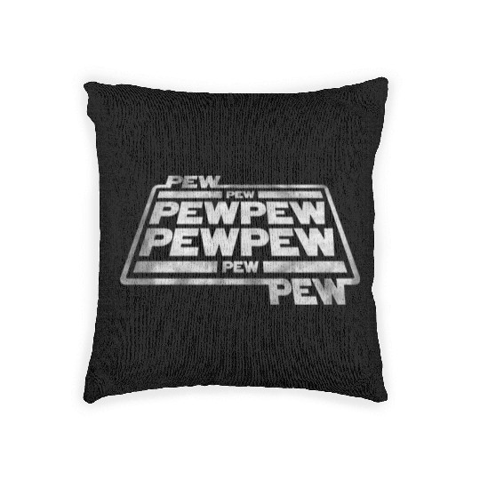 Pew Pew Pew Woven Pillows