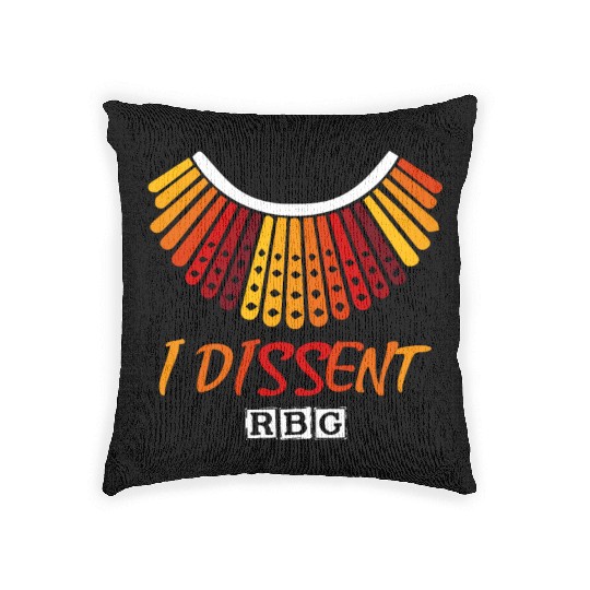 I dissent RBG Woven Pillows