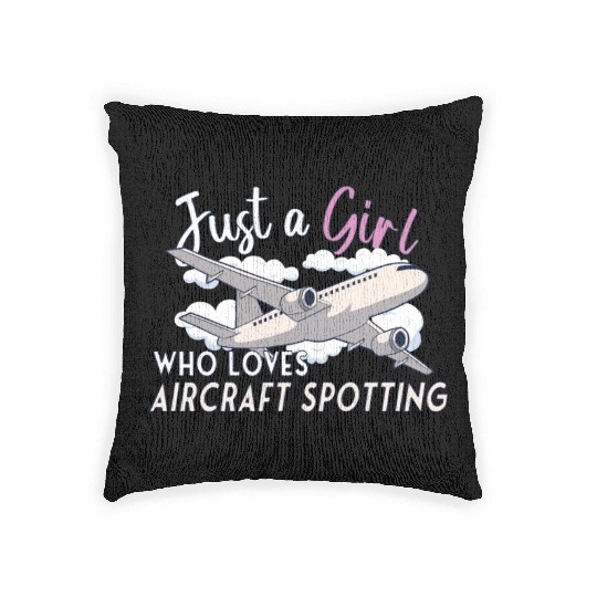 Aircraft Spotting Airplane Aircraft Spotter Woven Pillows