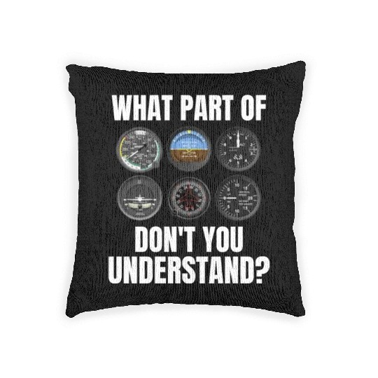 Funny Pilot Art Men Women Aviation Airline Pilot Woven Pillows