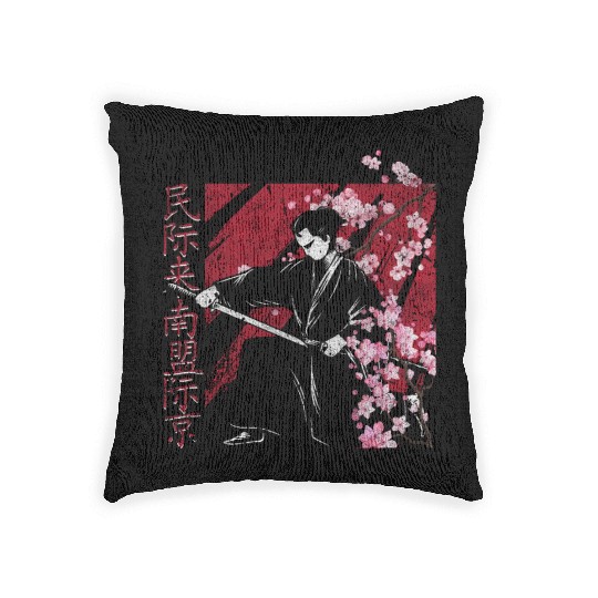 Japan Sakura Woven Pillows