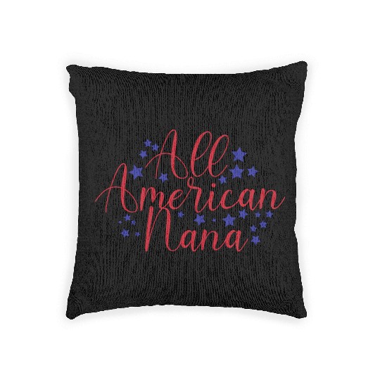 all american nana Woven Pillows