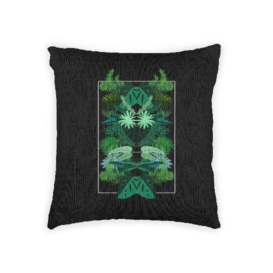 Tropical Leaves Woven Pillows