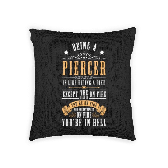 Piercing Work Ring Woven Pillows