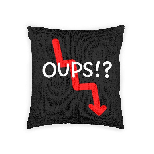 Market Crash Oups!? Woven Pillows