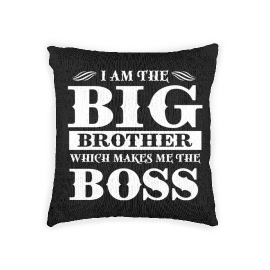 Big Brother Boss Woven Pillows