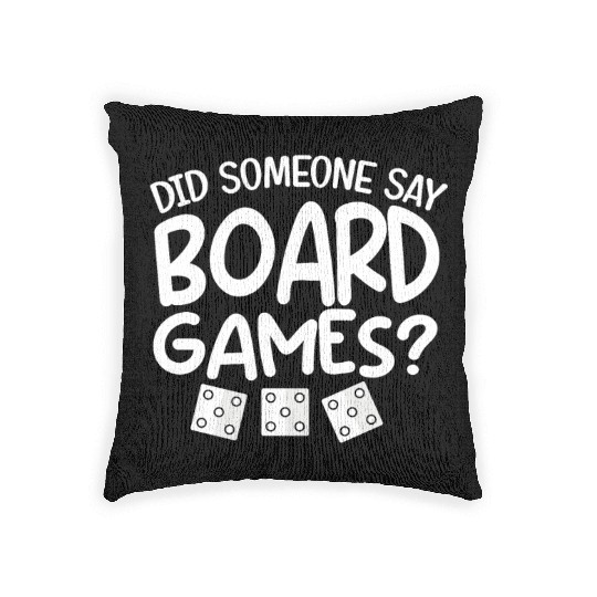 Funny Board Game Gifts For Men Women Card Gamer Woven Pillows