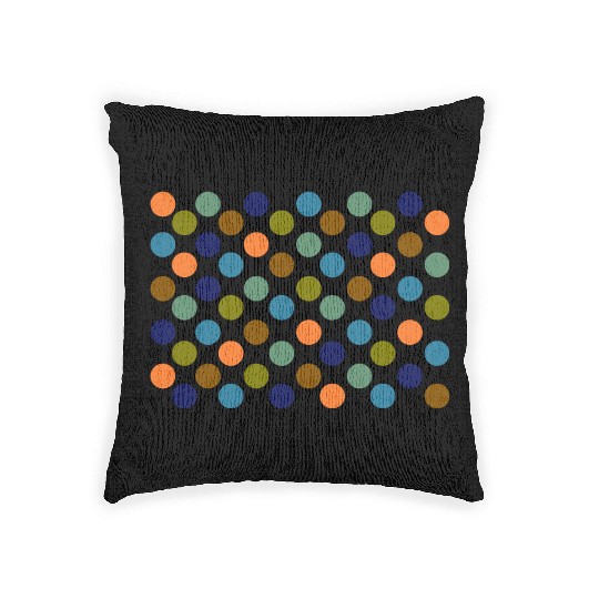 Dots - 1970's Autumn Spots Woven Pillows