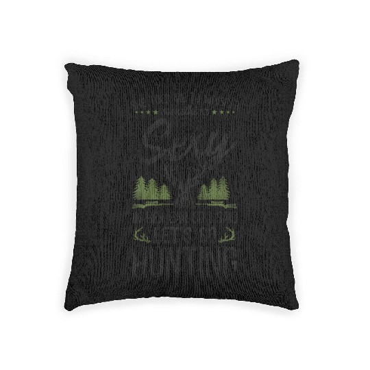 Buck Deer Hunting Hunter Vintage Woven Pillows