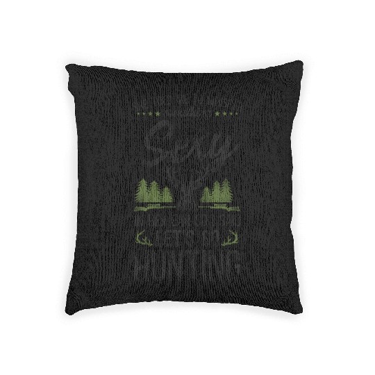 Buck Deer Hunting Hunter Vintage Woven Pillows