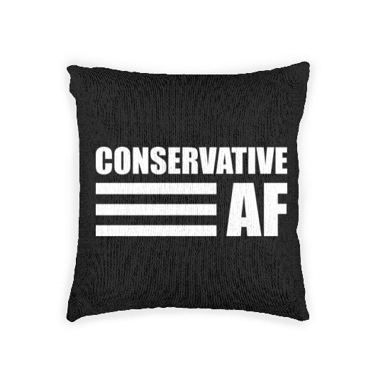CONSERVATIVE AF Republican Support Anti Liberal Woven Pillows