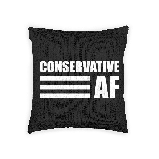 CONSERVATIVE AF Republican Support Anti Liberal Woven Pillows