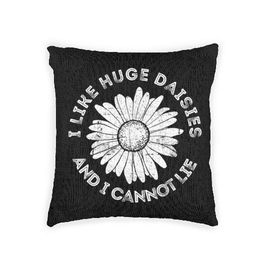 Daisy Garden Gardening Gardener Woven Pillows
