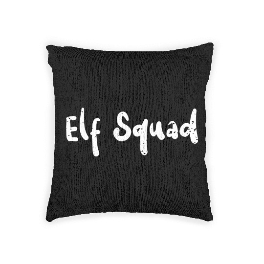 Elf Squad - Christmas Family Woven Pillows