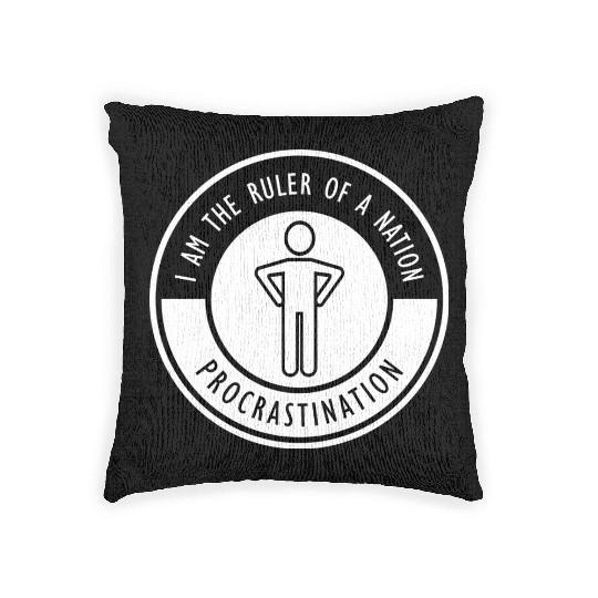 DWX- PROCRASTINATION Woven Pillows
