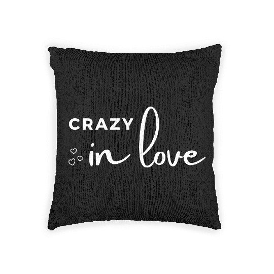 hen night crazy in love bride bachelorette party Woven Pillows