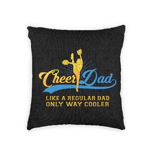 Cheer Dad Cheerleader Daddy T Woven Pillows