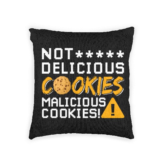 Cyber Security Cookies Woven Pillows