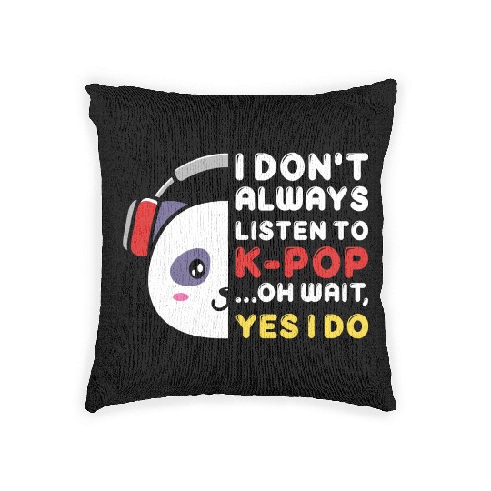 kpop always, k pop music, korean pop music Woven Pillows