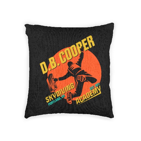DB Cooper Skydiving Academy Woven Pillows