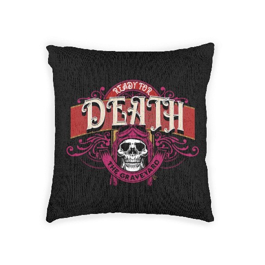 Death:The Graveyard Woven Pillows