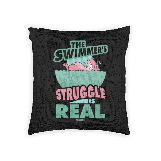 Swimming lifeguard swimming course outdoor pool gi Woven Pillows