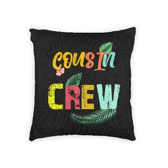Cousin Crew Family Reunion 2022 summer vacation Woven Pillows