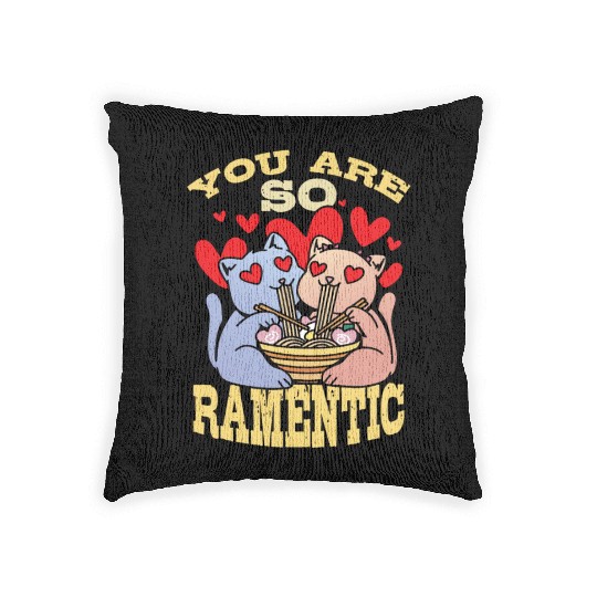 You Are So Ramentic | Ramen Lover Woven Pillows | Ramen