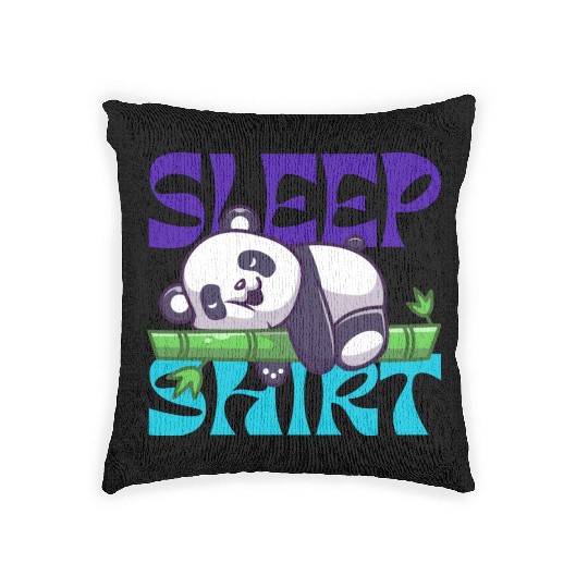 great sleep Woven Pillows with panda bear