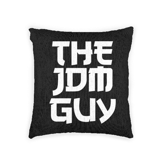 The JDM Guy white text japanese car lover Woven Pillows