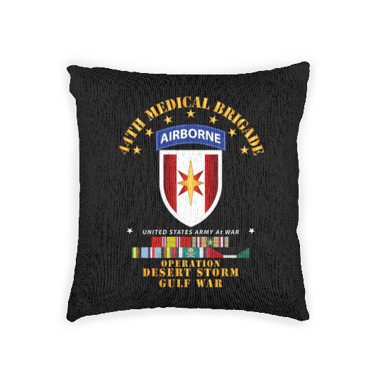 Army 44th Medical Brigade Desert Storm w DS Svc Woven Pillows