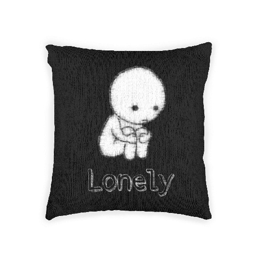 Lonely : for all people who are alone Woven Pillows