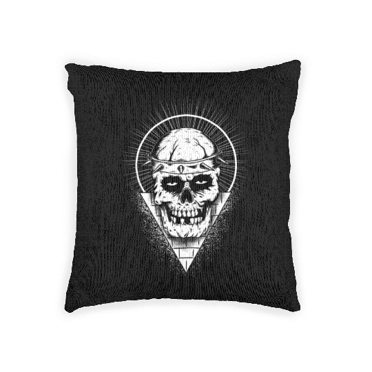 Bull Skull Woven Pillows