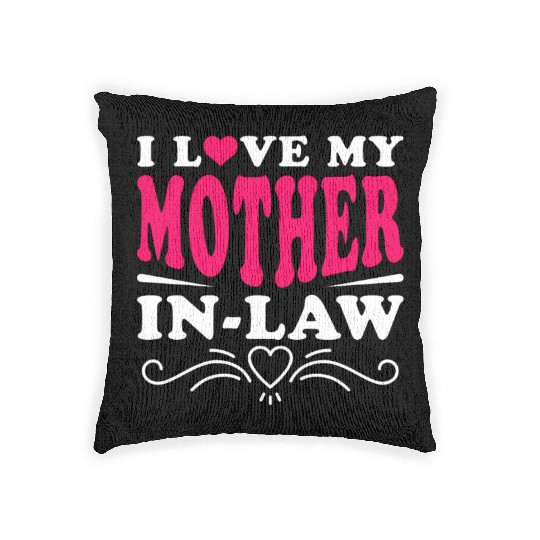 Mother-In-Law Funny Son-In-Law and Daughter-In-Law Woven Pillows