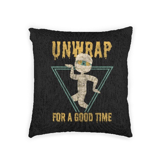 Mummy Fear Pyramid Anubis Woven Pillows