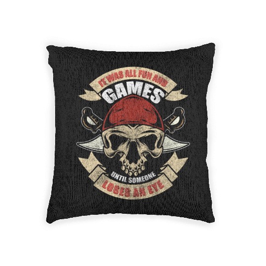 Pirates Outlaw Buccaneer Woven Pillows