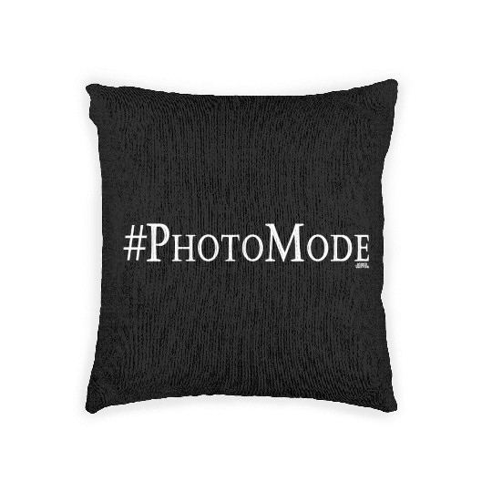 Hashtag PhotoMode By Raider Warrior Woven Pillows