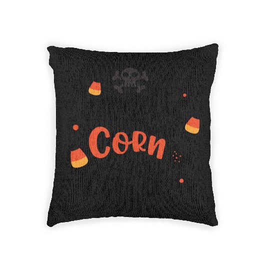 Candy Corn Cutie Halloween Holiday Woven Pillows