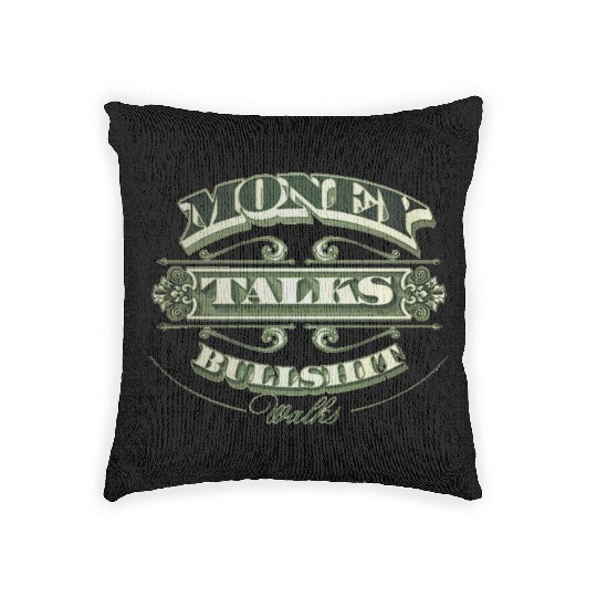 Money Talks Woven Pillows