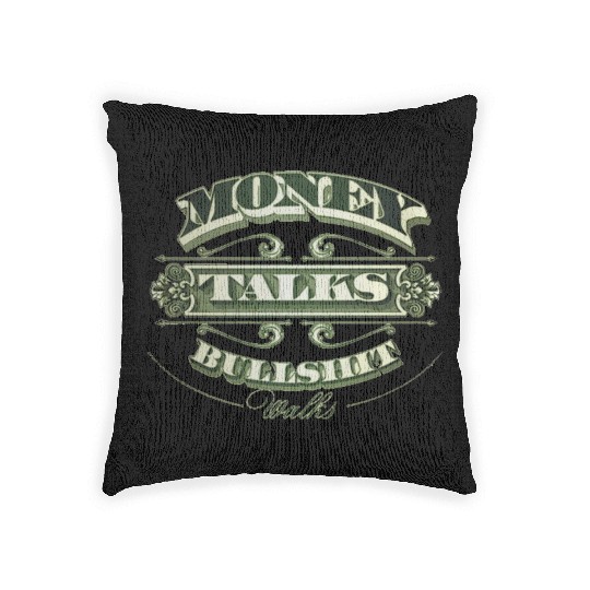 Money Talks Woven Pillows