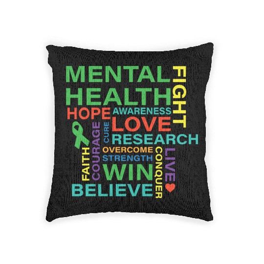 Mental Health Awareness Month Woven Pillows
