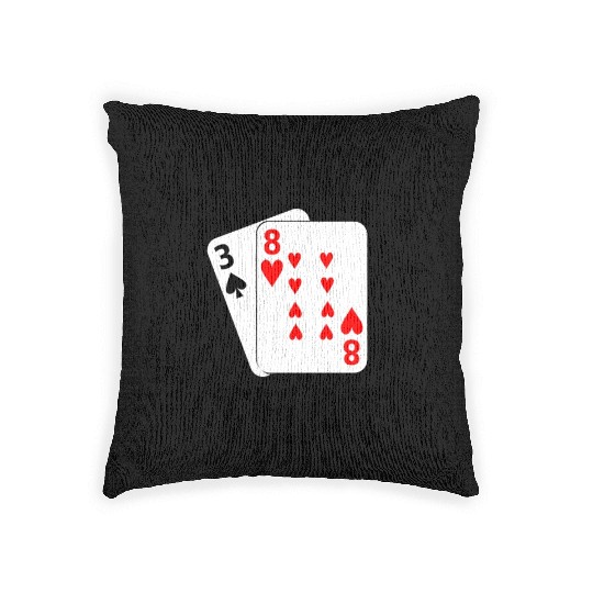 Funny Blackjack gambling card game I'd hit that Woven Pillows