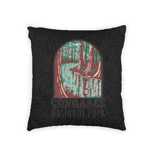 Congaree National Park South Carolina Woven Pillows